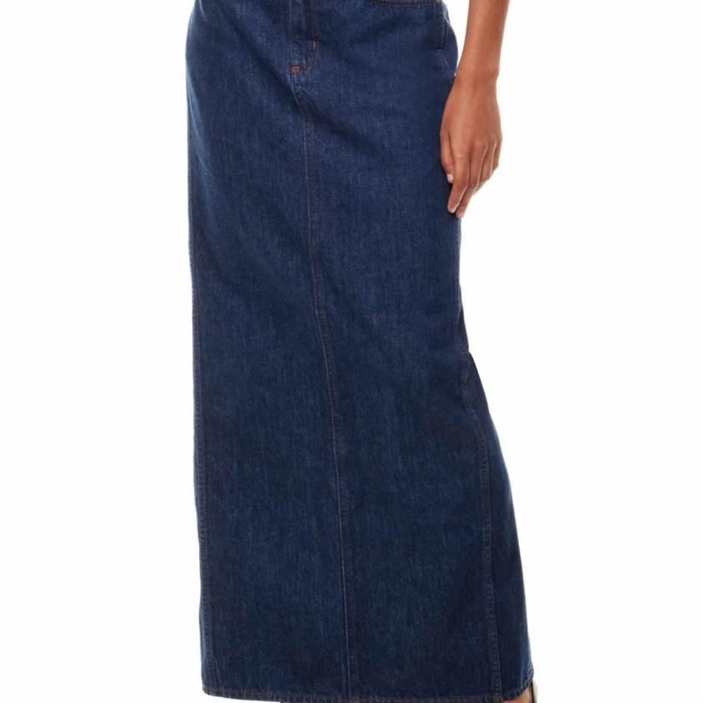 NWT Aritzia Denim Forum '90s Pencil Maxi Denim Skirt